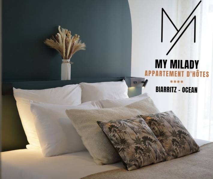 Chambre d’hôte pour 4 personnes, avec terrasse dans Plage La Milady