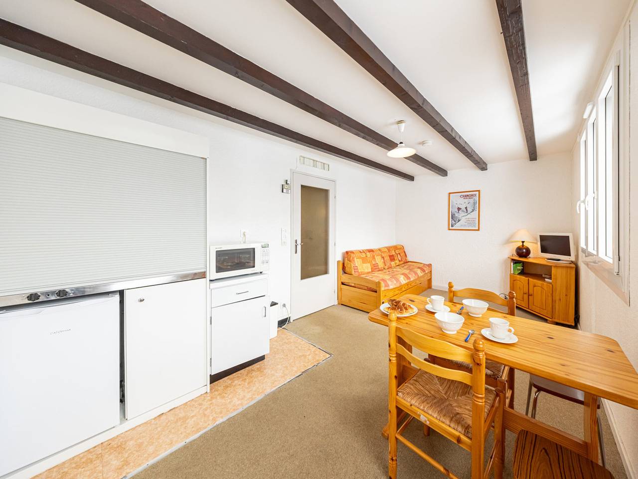 Ganzes Studio, Gemütliches 24m² Studio für 2, direkt an der Piste, nahe Geschäften in Saint-François-Longchamp, Le Grand Domaine