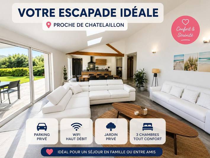 Location de vacances pour 6 personnes, avec jardin dans Yves