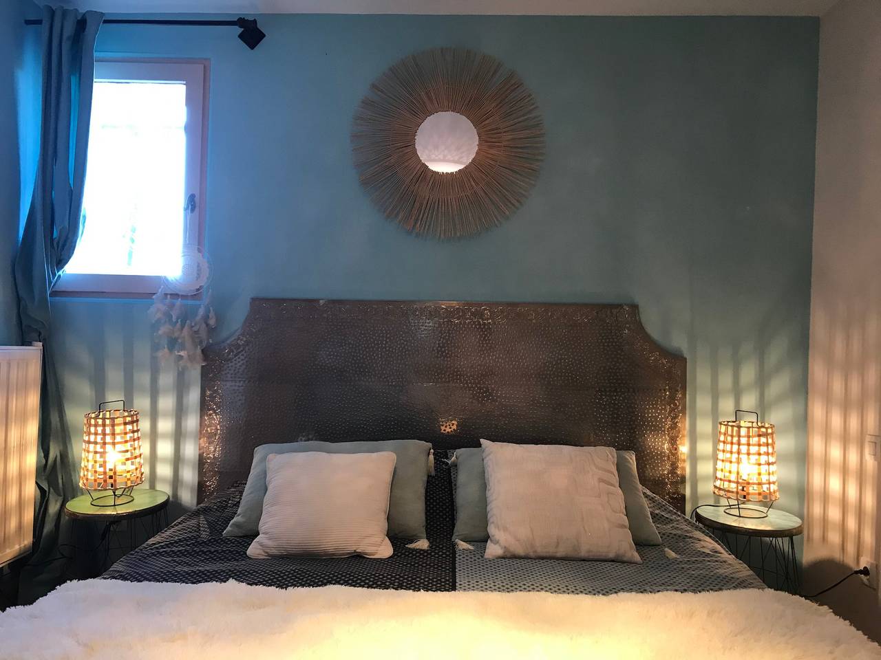 Chambre « Appartement, Chambre Bleue » avec piscine partagée, Wi-Fi et climatisation in Carpentras, Parc naturel régional du Mont-Ventoux