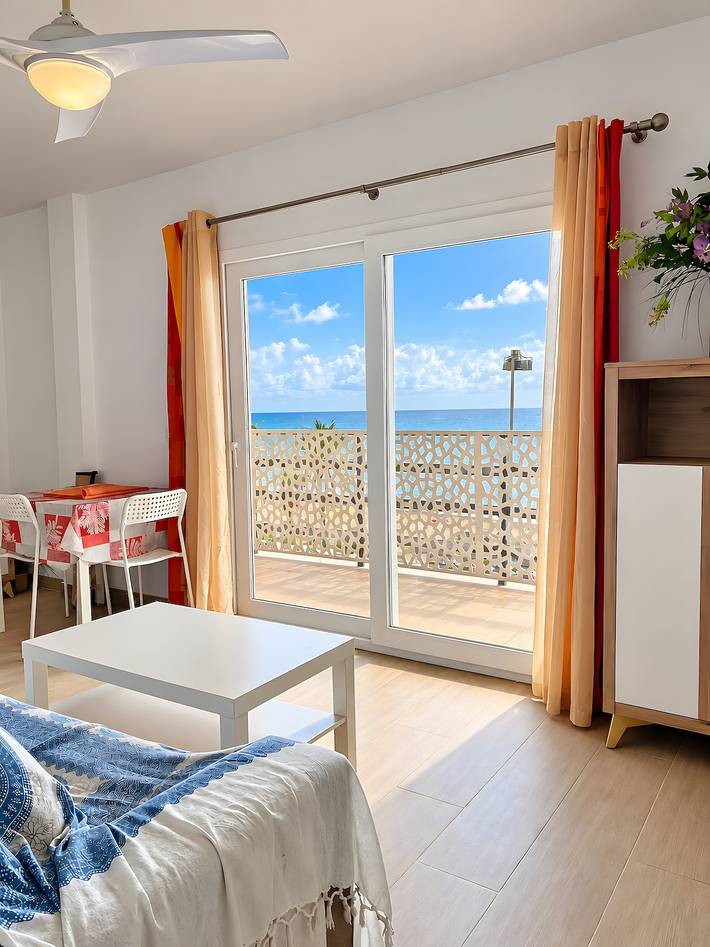 Terrace with Sea Views at Castillo Bil Bil, Benalmádena in Torrequebrada, Benalmádena
