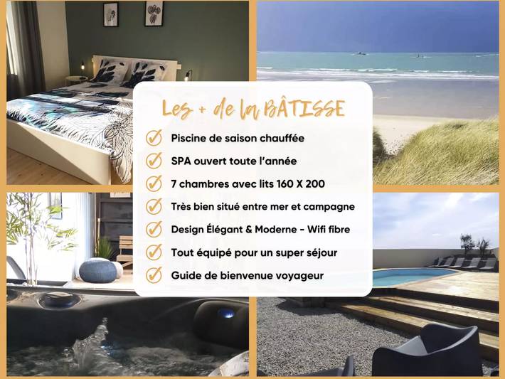 Location de vacances pour 15 personnes, avec jardin et piscine à Plounévez-Lochrist - 4