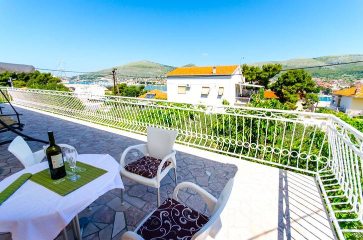 Studio dla 2 osób, z Widok na ocean i Balkon w Trogir