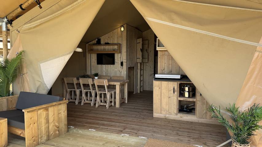 Lodge für 6 Personen, mit Balkon/Terrasse und Terrasse in Petten - 3