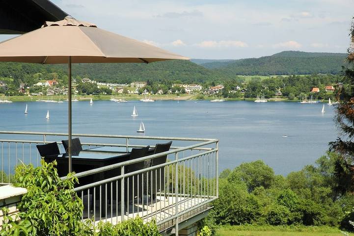 Ferienhaus für 5 Personen, mit Balkon und Garten sowie Sauna