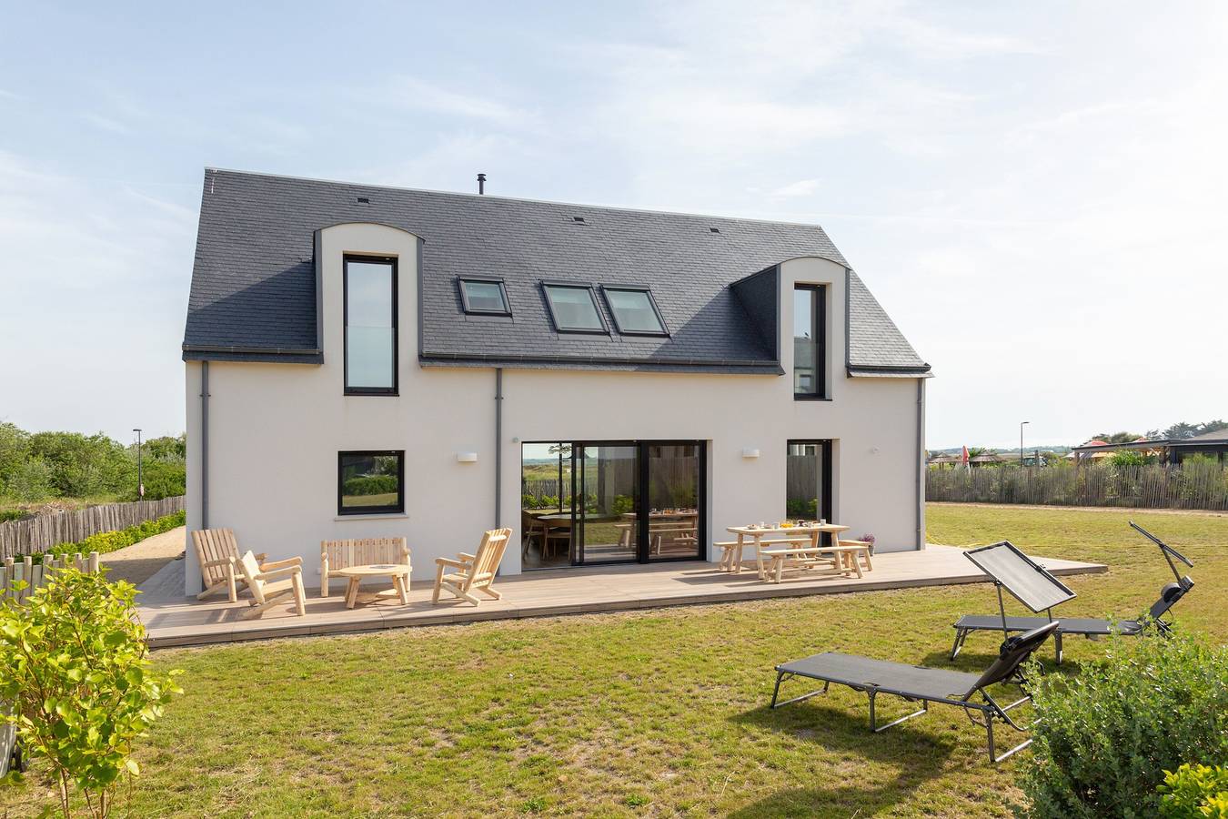 Les Dunes de Pors Carn – Architektenvilla mit Meerblick, 3 Sz, 100 m zum Strand in Penmarc'h, Côte de Cornouaille