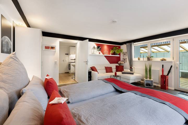 Ferienwohnung für 3 Personen, mit Whirlpool und Garten sowie Sauna in Schwäbische Alb