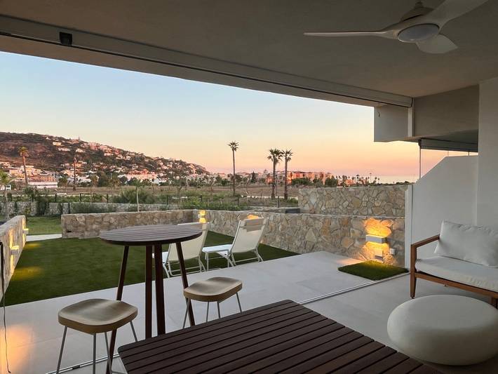 Apartamento para 6 personas, con Balcón además de Jardín y Piscina para niños en Tarifa