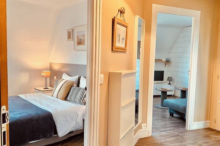 Ganze Wohnung, Charming apartment with sea view in Port-en-Bessin-Huppain, Bayeux und Umgebung