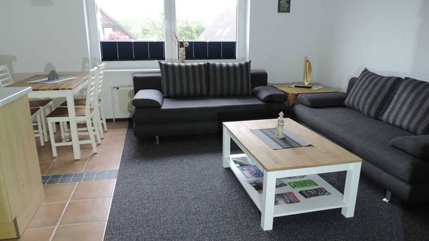 Ferienwohnung für 4 Personen, mit Terrasse und Garten, kinderfreundlich in Niesgrau
