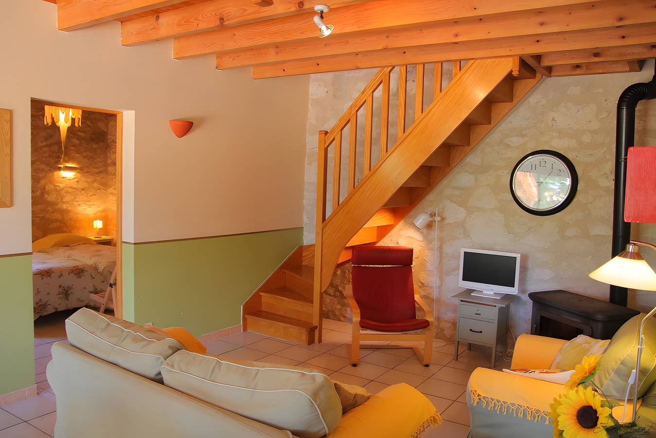 Maison de vacances « Domaine du Roujos - Gîte Ocre » avec piscine partagée, terrasse et Wi-Fi in Beaumont-de-Lomagne, Tarn-et-Garonne