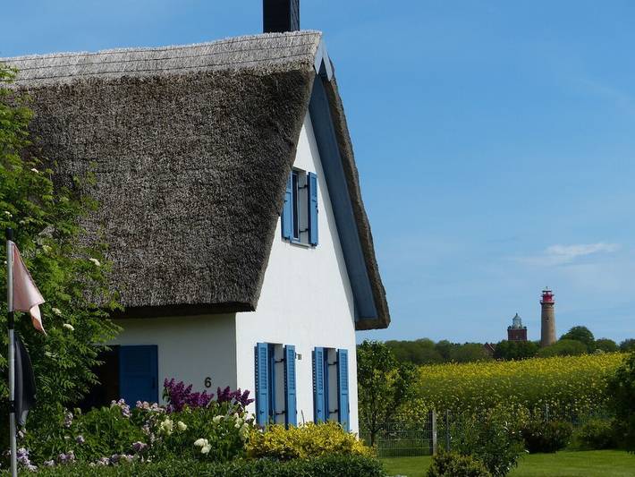 Ferienhaus für 4 Personen, mit Terrasse und Garten sowie Sauna in Putgarten