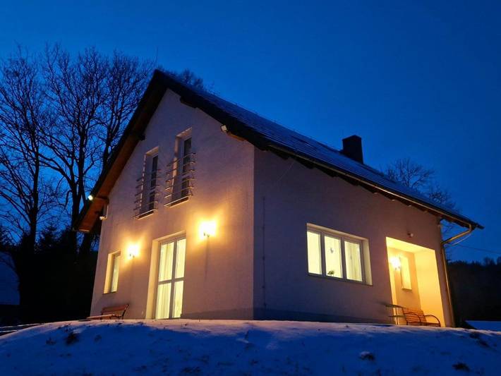 Dom dla 8 osób, z ogród i widok w Miłków