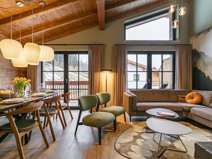 Luxus-Lodge mit Privatsauna bei Flachau
 in Eben im Pongau, Tennengau