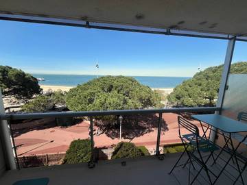 Gîte pour 6 personnes, avec balcon dans Casino de la Plage (Arcachon)