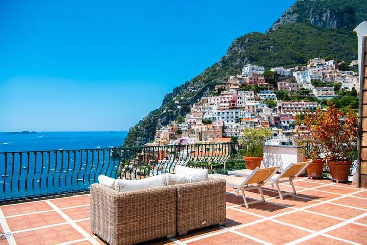 BnB für 2 Personen, mit Terrasse und Ausblick in Positano