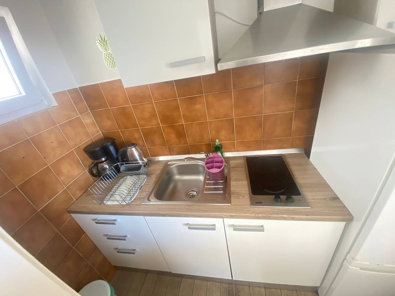 Ganze Wohnung, Ein-Zimmer Apartment mit Terrasse und Meerblick in Primosten, Šibenik-Knin