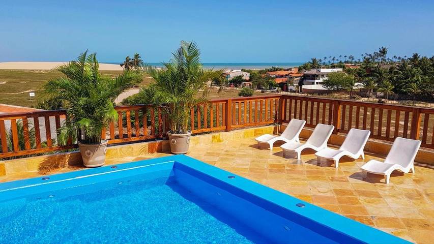 Pousadas para 2 pessoas, com terraço e vista e ainda piscina em Jericoacoara