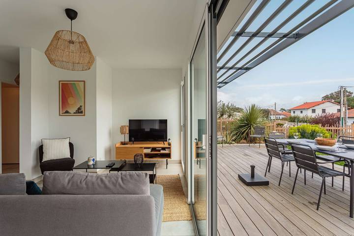 Apartamento entero, Apartamento de vacaciones para 4 personas con jardín in Anglet, Region de Bayona