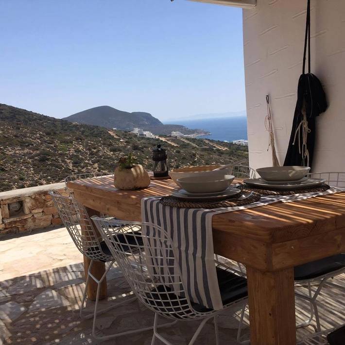 Villa pour 6 personnes, avec Vue sur l’océan et Terrasse ainsi que Jardin et Piscine dans Antiparos - 4