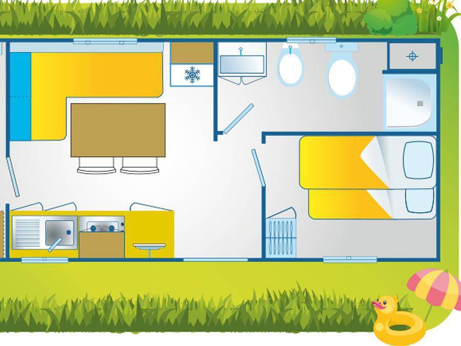 Camping Ultima Spiaggia - Stacaravan 6 personen - Gelukkig Ontspannen in Bari Sardo, Provincie Ogliastra