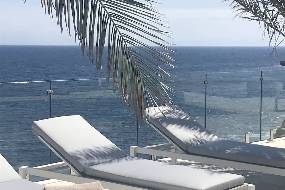 Great sea view *****1. Sea line villa*private*large pool*great garden*Wifi in Cala Pi, Llucmajor