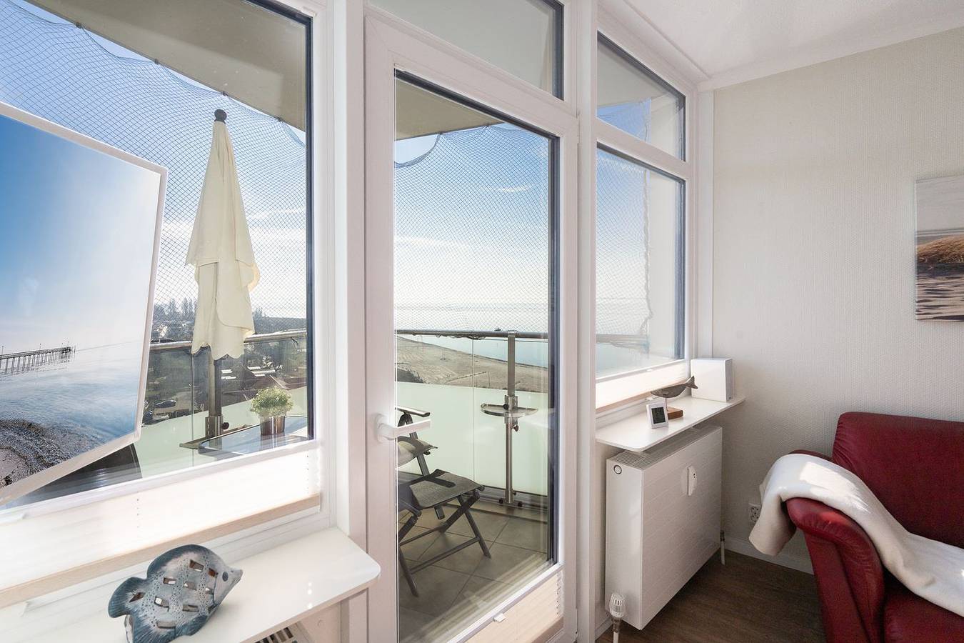 Ganze Wohnung, Urlaub mit Rundum-Meerblick – direkt an der Seebrücke von Pelzerhaken in Südstrand Pelzerhaken, Ostholstein