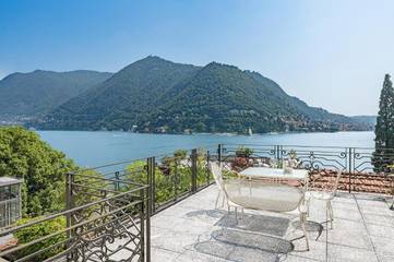 Villa für 9 Personen, mit Seeblick und Ausblick sowie Garten in Como