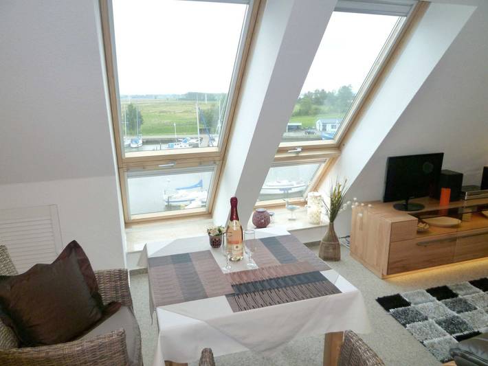 Ferienwohnung für 3 Personen, mit Balkon und Seeblick sowie Ausblick in Wolgast - 4