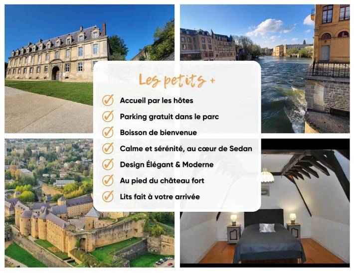 Gîte pour 4 personnes, avec vue, adapté aux familles à Sedan - 3