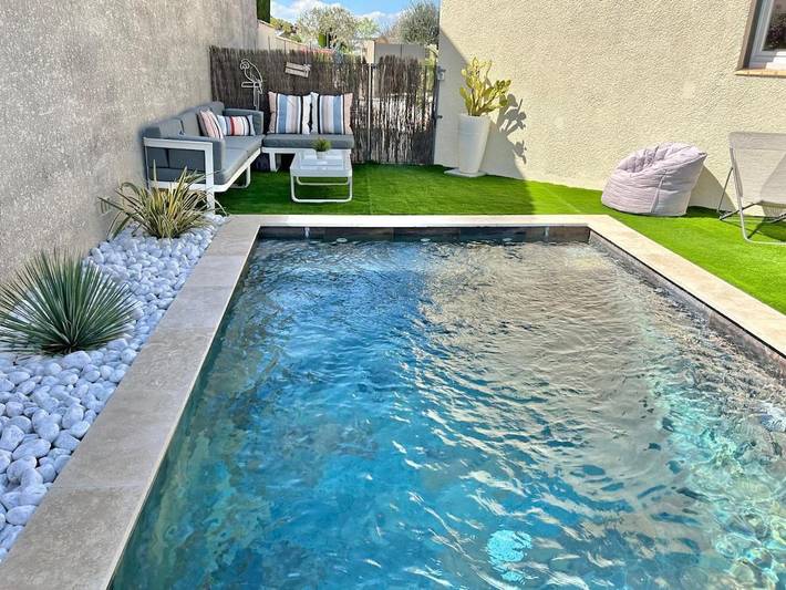Appartement de vacances pour 2 personnes, avec Jardin et Piscine