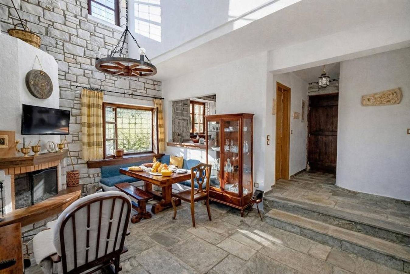 Stone Villa Monolia with Sea View in Magnisia