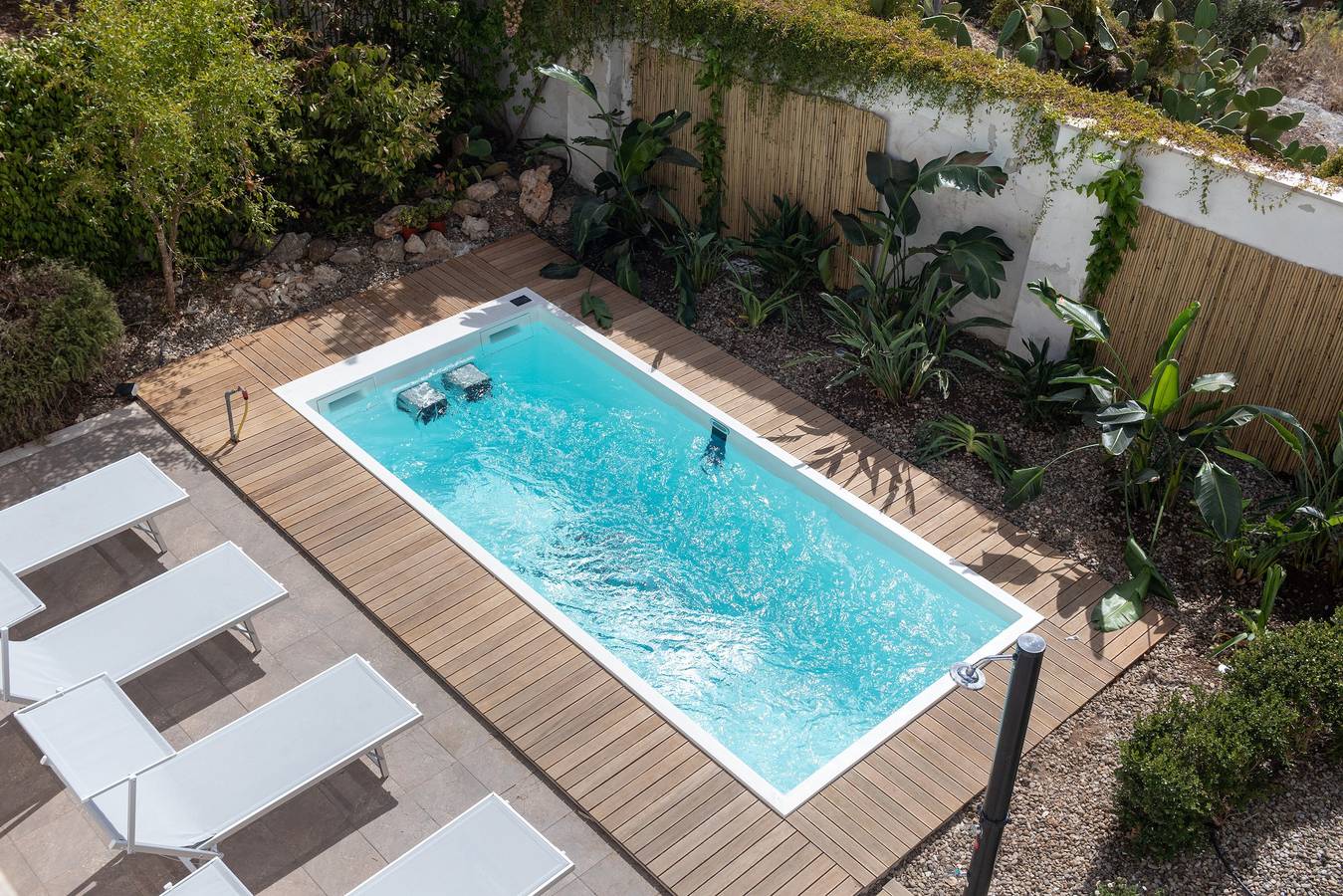Villa "Water Run" mit Meerblick, privatem Pool und Wlan in San Giorgio (Bari), Bari Provinz