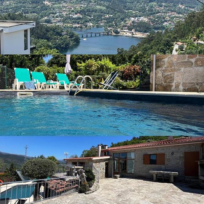 Casa rural para 4 personas, con Balcón y Terraza además de Jardín y Piscina en Mosteiro