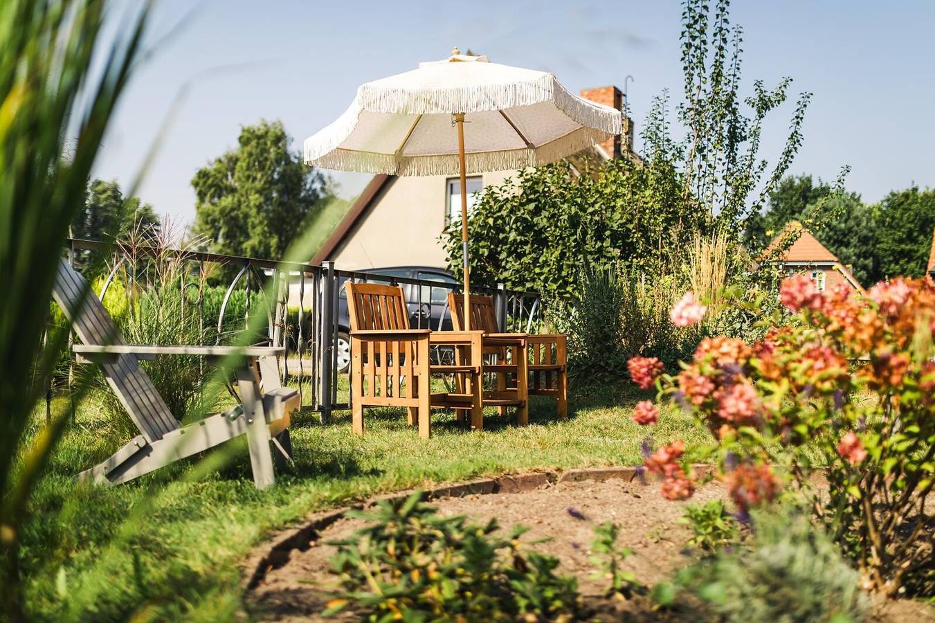 Ganze Wohnung, Ferienwohnung 'Urlaub Unterm Reetdach' mit Privatem Garten und Wi-Fi in Bodstedt, Fuhlendorf
