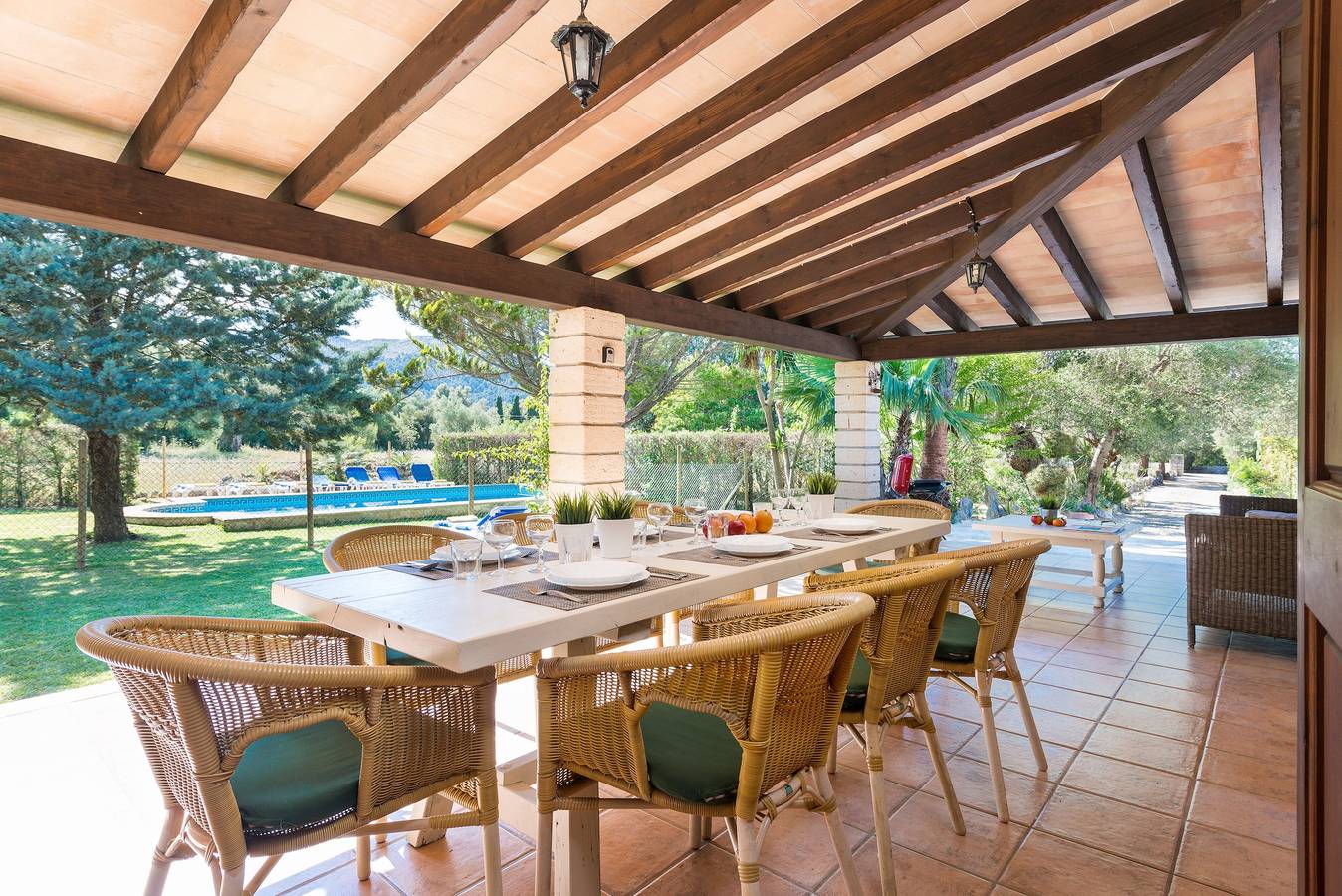 Finca in idyllischer Lage mit Terrasse, Pool und Wlan in Vall de Colonya, Pollença