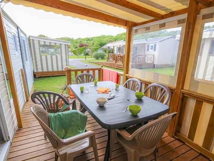 Camping Mirabel Les Mielles - Mobilheim 6 personen - 3 Zimmer in Saint-Cast-le-Guildo, Dinan und Umgebung