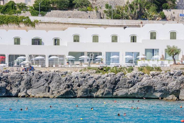Appartamento per 2 persone, con Balcone e Terrazza nonché Idromassaggio e Panorama a Castro Marina