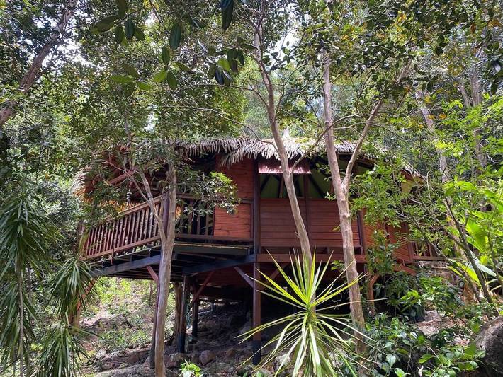 Maison de vacances pour 2 personnes, avec jardin et piscine ainsi que terrasse et vue