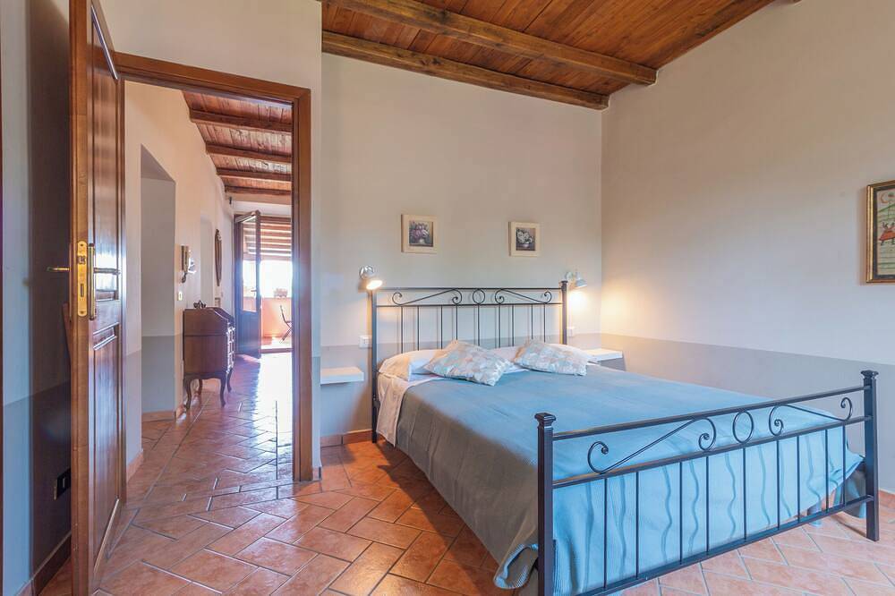 Entire farmhouse with three apartments and swimming pool in Vico Matrino, Capranica