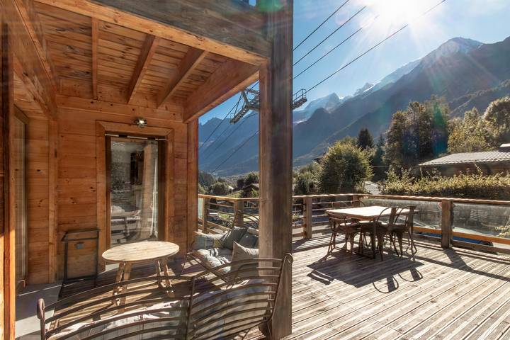 Chalet pour 8 personnes, avec sauna ainsi que balcon et jardin à Les Houches