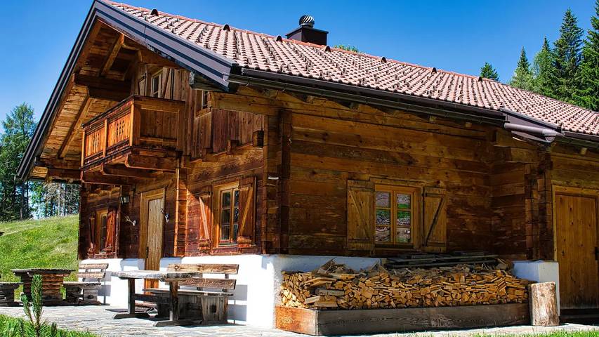 Hütte für 10 Personen, mit Garten