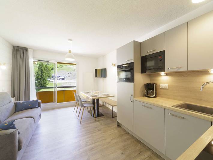 Studio pour 4 personnes, avec Balcon