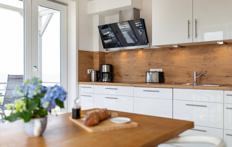 Ferienwohnung für 4 Personen, mit Balkon und Seeblick sowie Ausblick in Wittdün