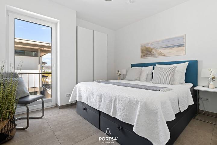 Ganze Wohnung, Penthouse Dock 76 Promenade - erste Reihe, Dachterrasse, Meerblick, Sauna in Olpenitz, Kappeln