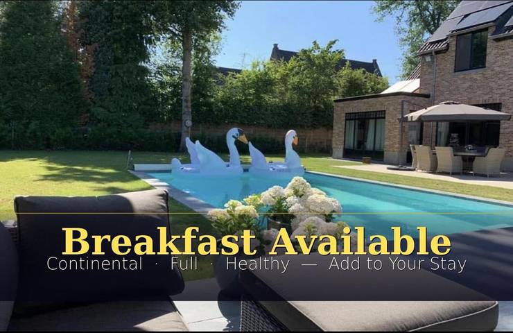 Gîte pour 4 personnes, avec jardin ainsi que piscine et vue à Genk
