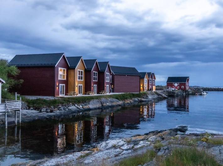 Ferienhaus für 6 Personen, mit Ausblick und Garten, mit Haustier in Fræna