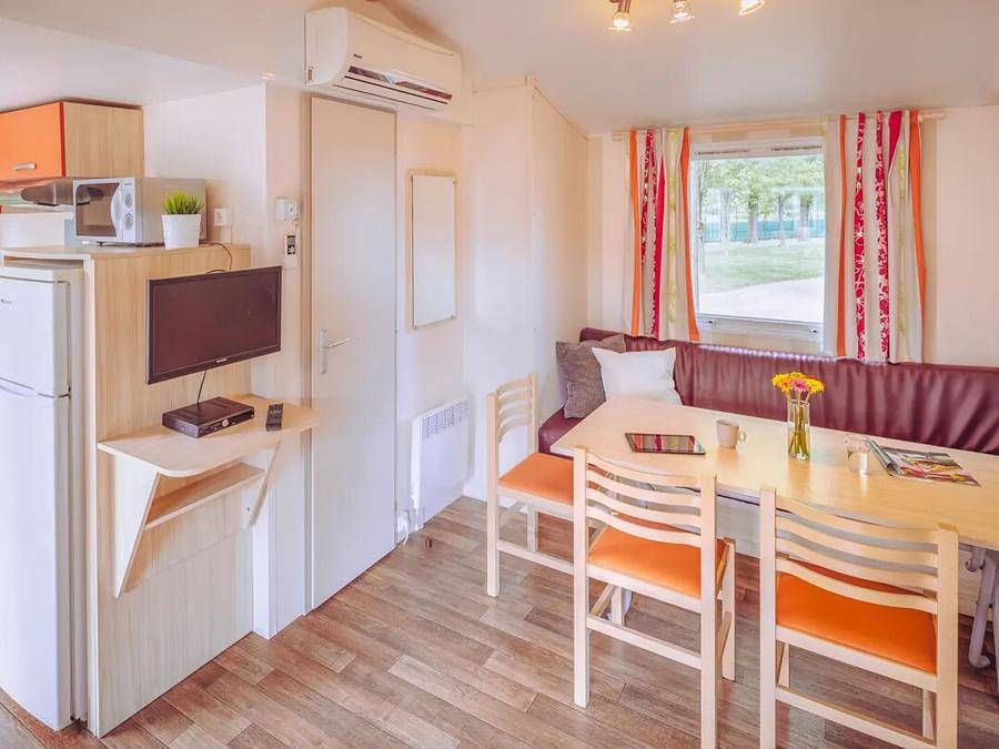 Camping Zelena Laguna - Mobilheim 7 personen - Comfort Plus 3 Zimmer Lounge mit Geschirrspüler in Funtana, Kroatische Adria