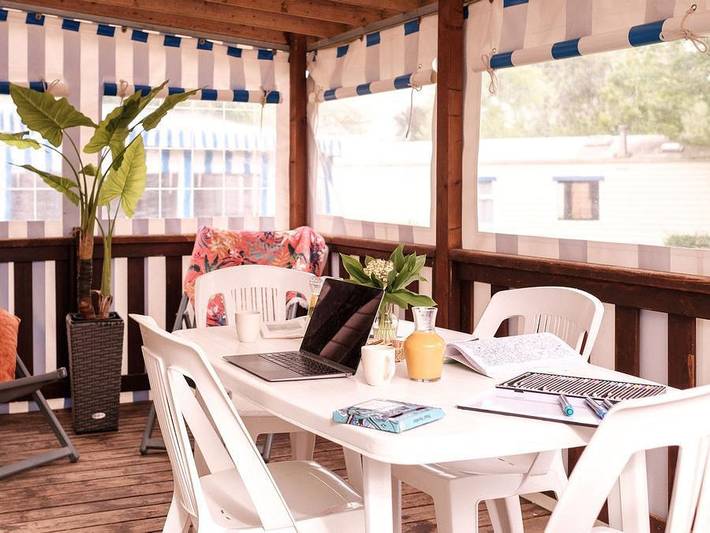 Camping L'Orée de l'Océan - Mobilheim 4 personen - Cottage Cosy 2 Zimmer in Landevieille, Loire-Tal