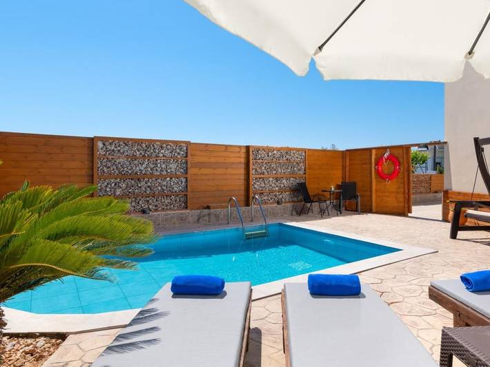 Ferienhaus für 7 Personen, mit Pool und Balkon sowie Garten in Afantou - 2